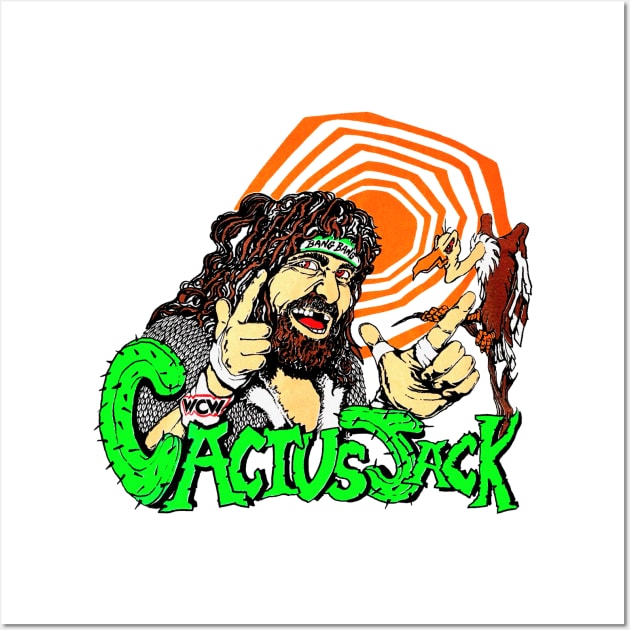 WCW Cactus Jack Wall Art by Meat Beat
